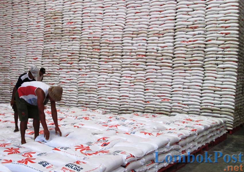 Ilustrasi Stok Beras