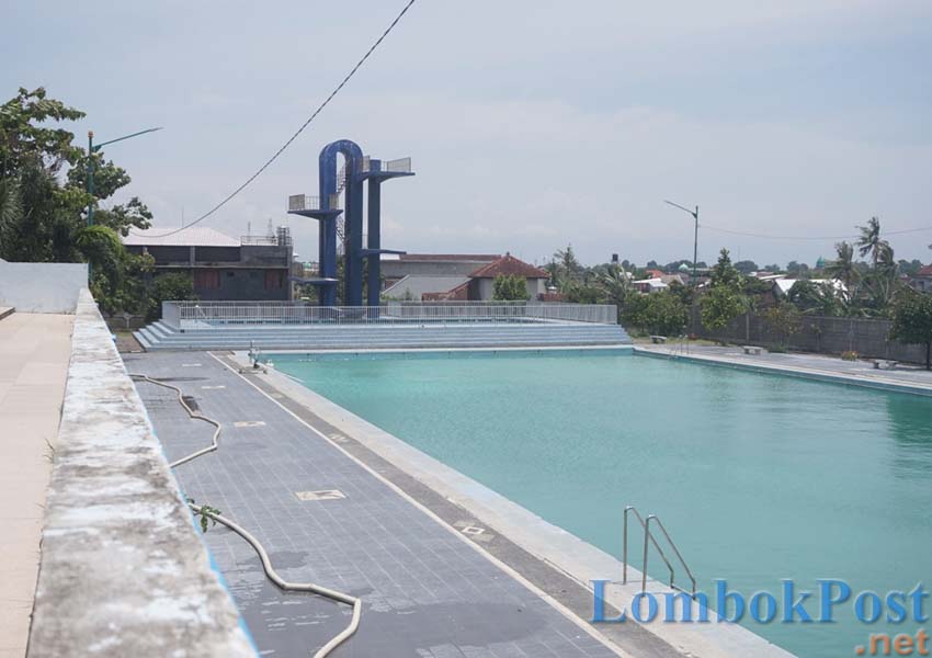 Kondisi Mataram water Park beberapa waktu lalu. (Dok. Lombok Post)