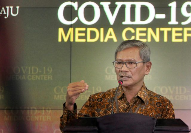 Jubir Penanganan Virus Korona Achmad Yurianto. (Muhammad Ali/Jawa Pos)