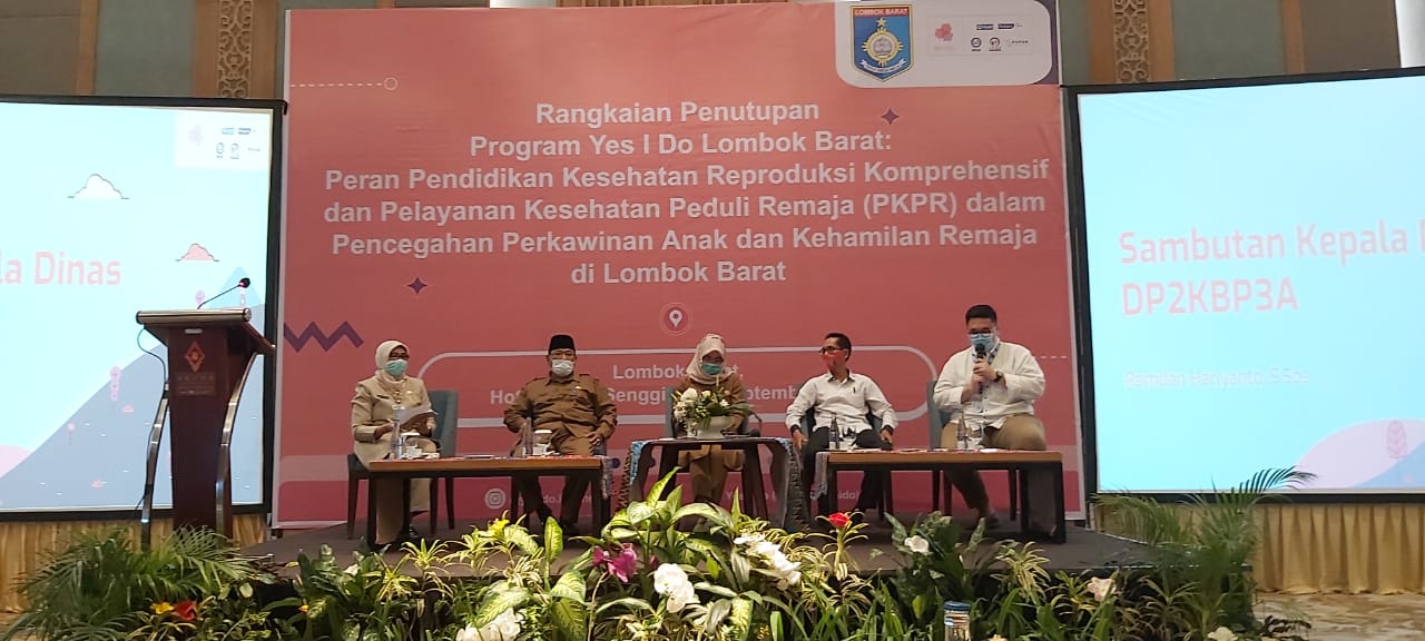 RUMUSKAN STRATEGI: Dialog dan diskusi pengembangan dan hasil capaian Program Yes I Do di Hotel Aruna Senggigi, Selasa (29/9/2020).