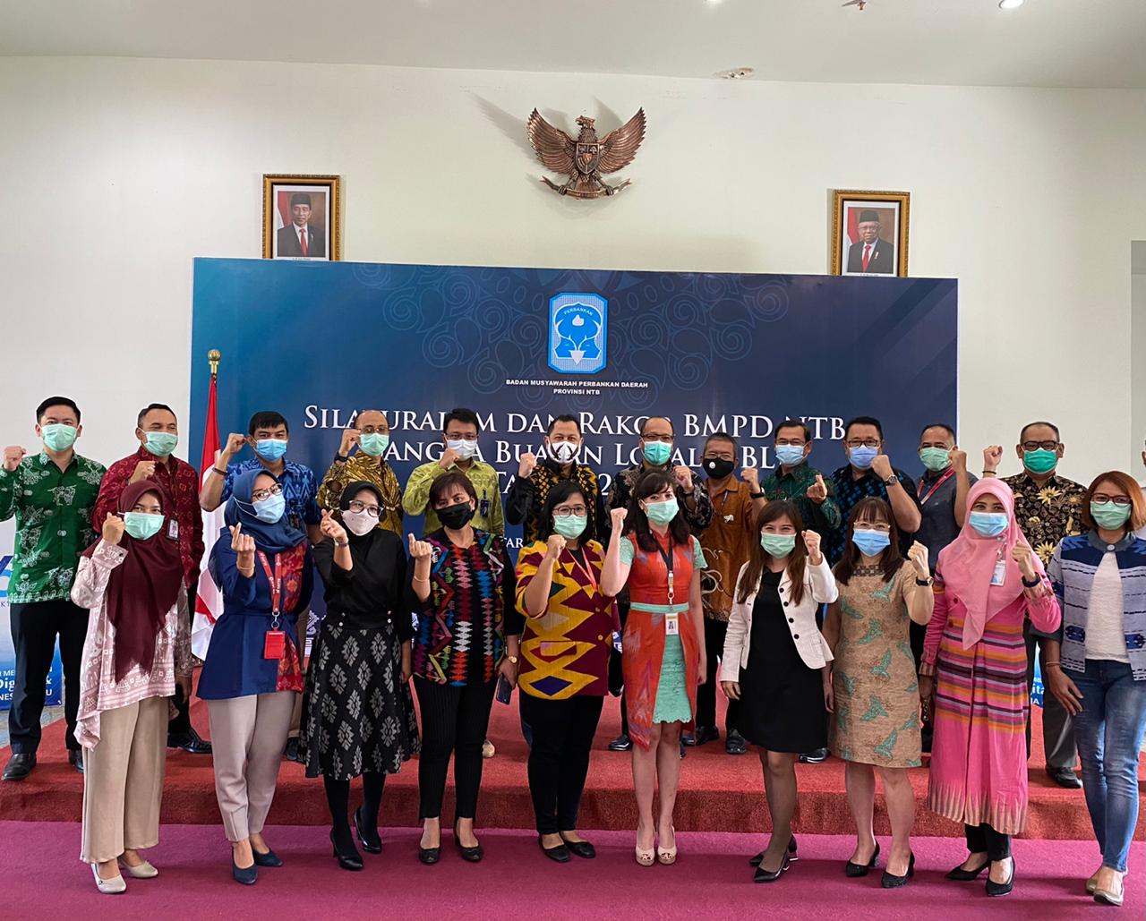 para pimpinan perbankan yang tergabung dalam BMPD, Kamis (14/1).