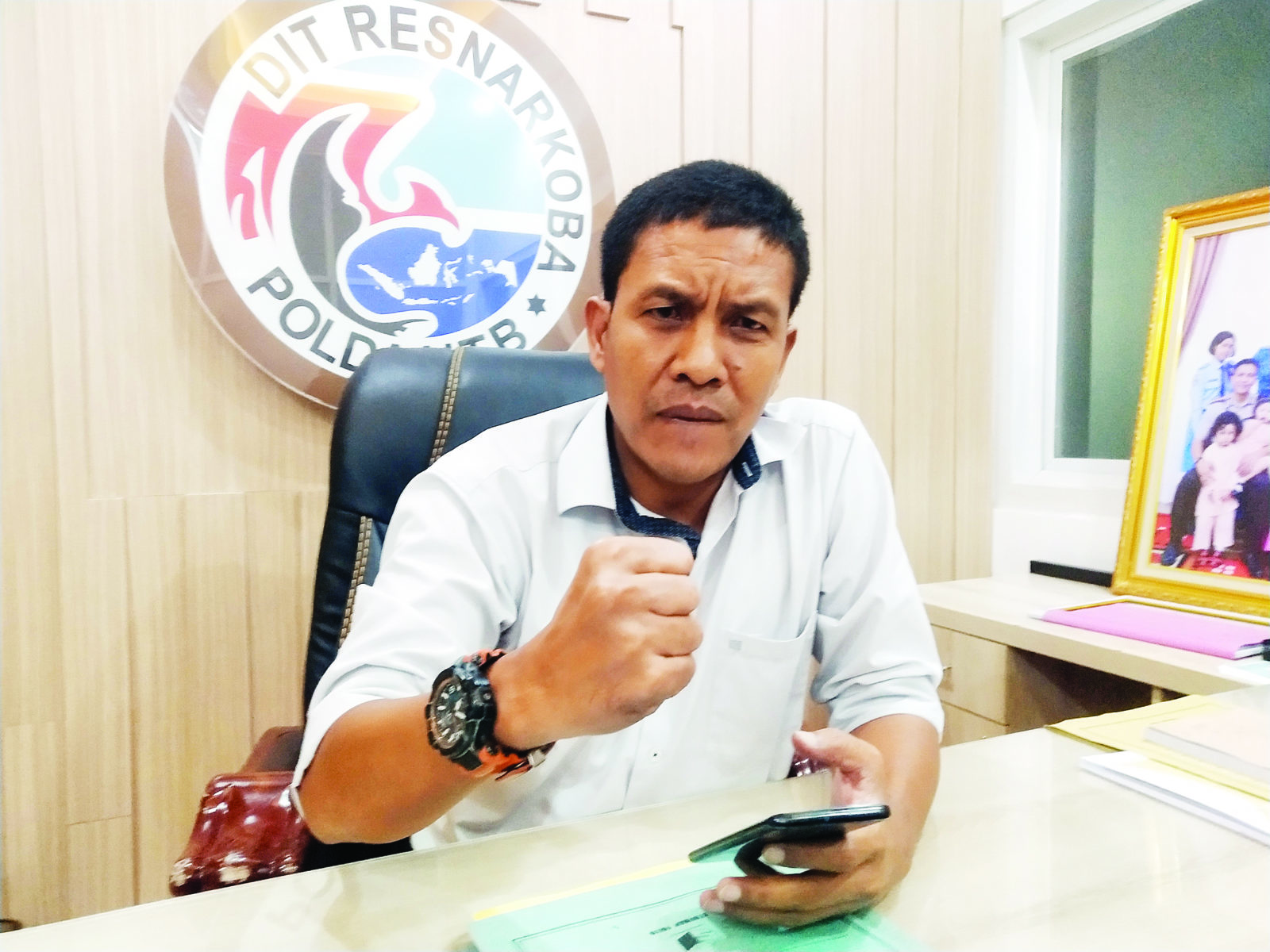 Dirresnarkoba Polda NTB Kombes Pol Helmi Kwarta Kusuma Putra Rauf. (Dok/Lombok Post)