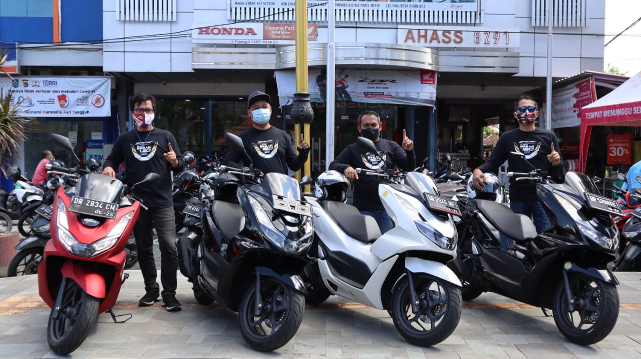 KEREN: Para peserta touring All New Honda PCX 160, beberapa hari lalu.