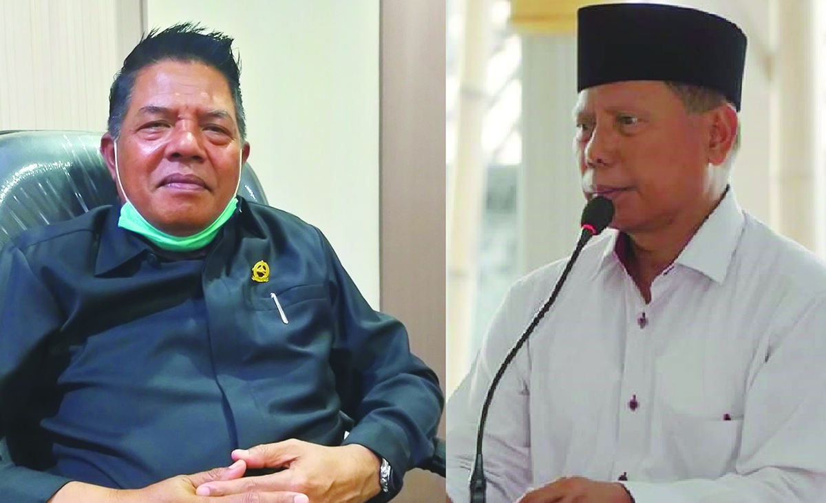Hairul Warisin (kiri) tak ragu memberikan dukungan secara pribadi bagi Sukiman Azmi (kanan), tampil di pentas politik lebih tinggi. (Zad/Lombok Post)