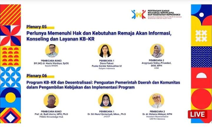 PEDULI ANAK: Para narasumber di Pertemuan Ilmiah KB-KR, Rabu (30/6/2021) lalu.