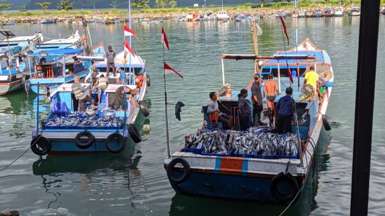 Aktivitas nelayan di pelabuhan ikan. (KKP FOR JAWAPOS.COM)