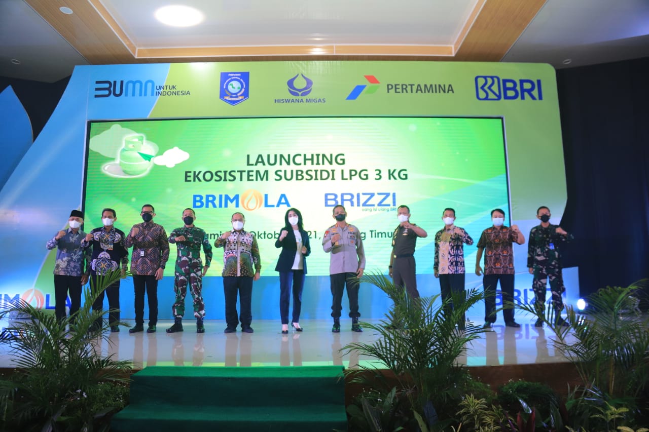 BRI menggandeng Pertamina dan Pemerintah Provinsi Bangka Belitung melalui penerapan ekosistem pembelian subsidi gas Elpiji 3 kg yang tepat sasaran, tepat volume, dan mampu telusur melalui Cashless Payment dalam pembelian subsidi gas Elpiji 3 Kg.