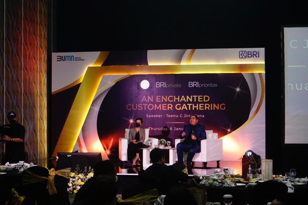 BRI menggelar Gala Dinner “An Enchanted Customer Gathering” yang diselenggarakan pada 6 Januari 2022