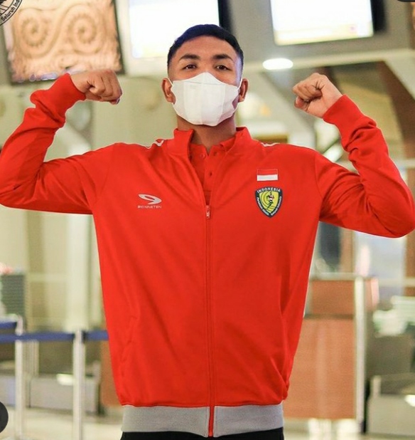 MENUJU SERBIA: Sprinter Indonesia Lalu Muhammad Zohri sudah berangka ke Serbia untuk mengikuti World Athletics Indoor Championship, Selasa (15/3).(INSTAGRAM PB PASI)