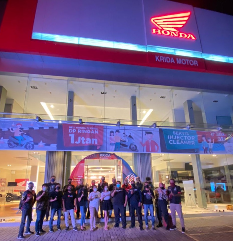 Komunitas HALO saat kopdar Gabungan. (Honda for Lombok Post)