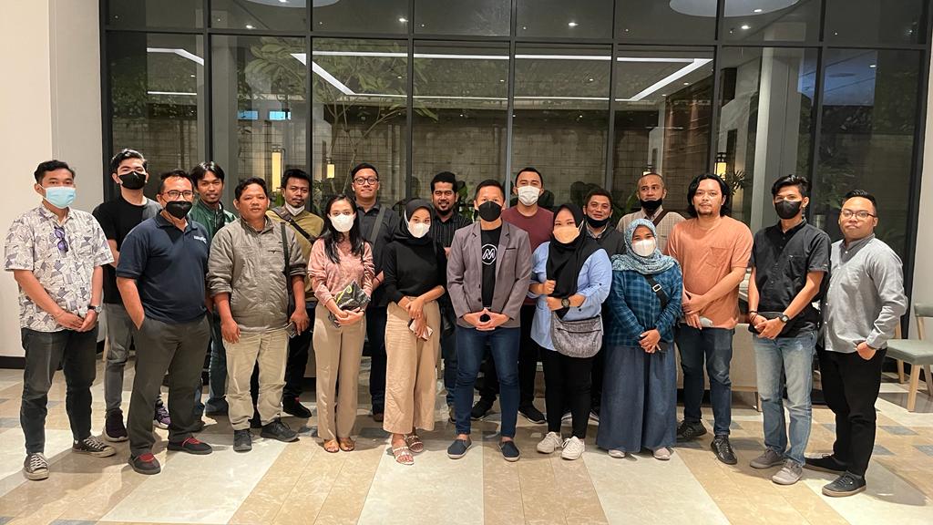 Halal bihalal bersama jurnalis dari sejumlah media yang diadakan Modena di Prime Park Hotel, Rabu (18/5/2022) (Didit/Lombok Post)