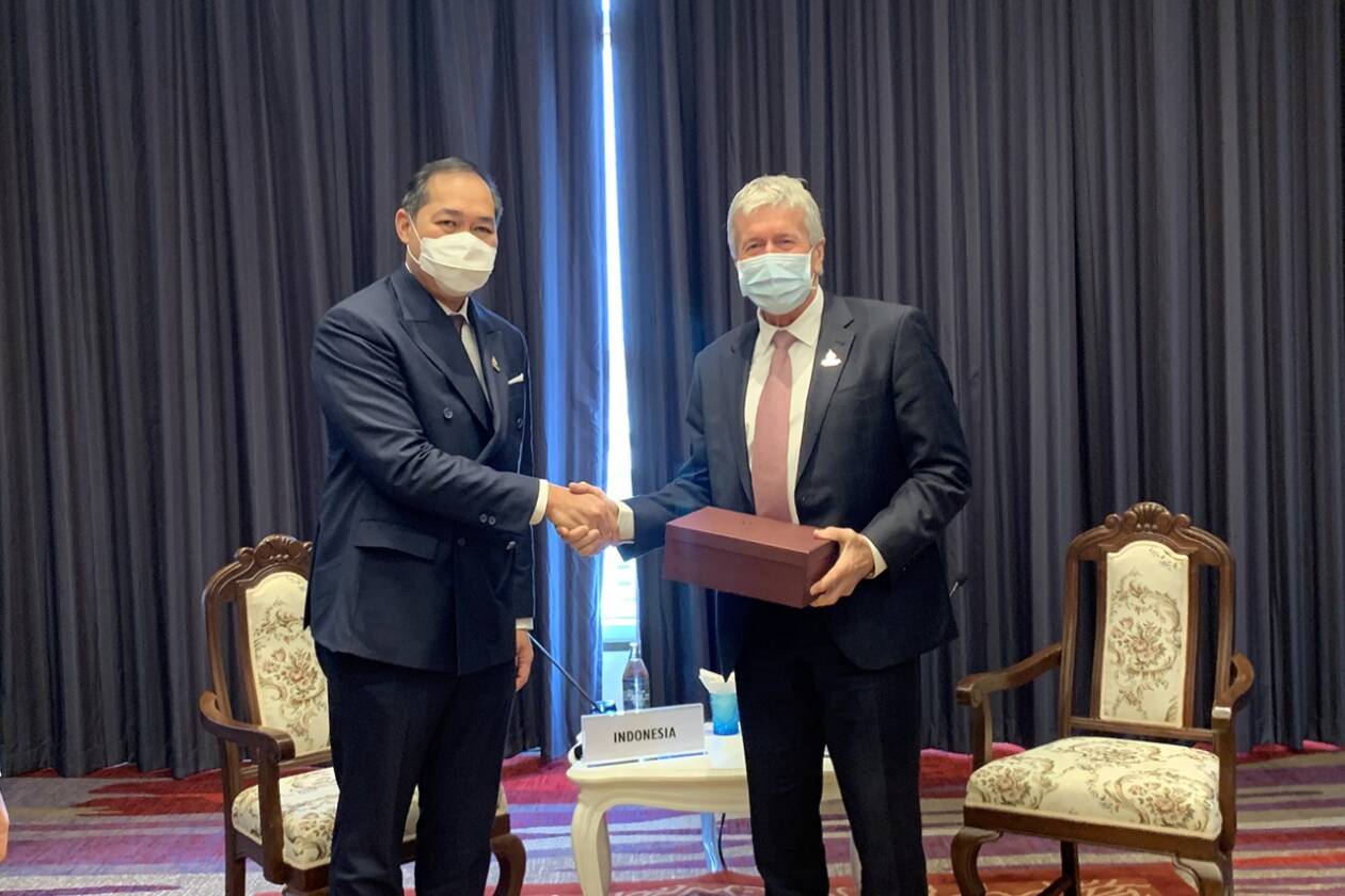 Menteri Perdagangan RI, Muhammad Lutfi melakukan pertemuan bilateral dengan Menteri Perdagangan dan Pertumbuhan Ekspor Selandia Baru, Damien O