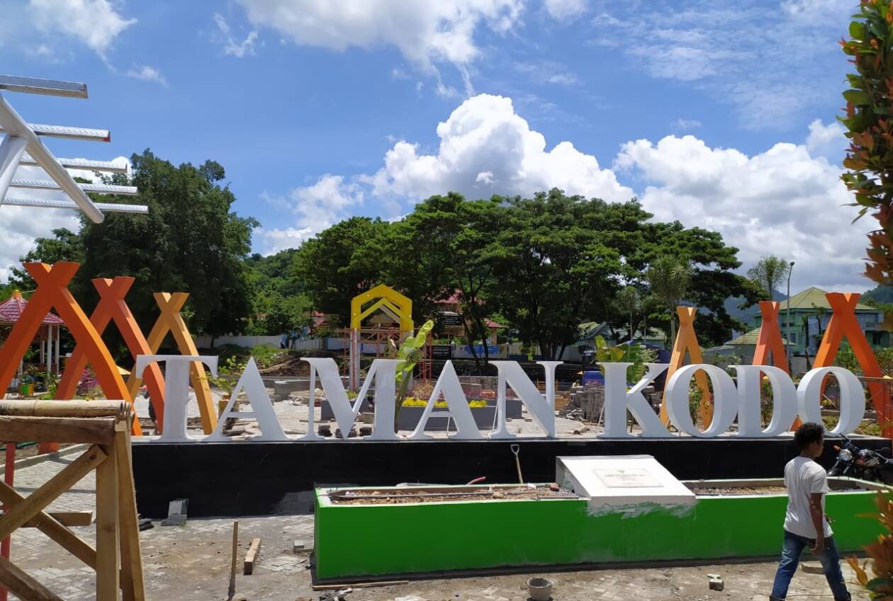 DIDUGA BERMASALAH: Proyek Taman Kodo, Kota Bima, masuk dalam bidikan KPK. (Foto: Istimewa)