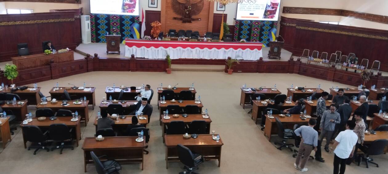 Suasana  ruang rapat di Gedung DPRD NTB Jalan Udayana Mataram beberapa waktu lalu.