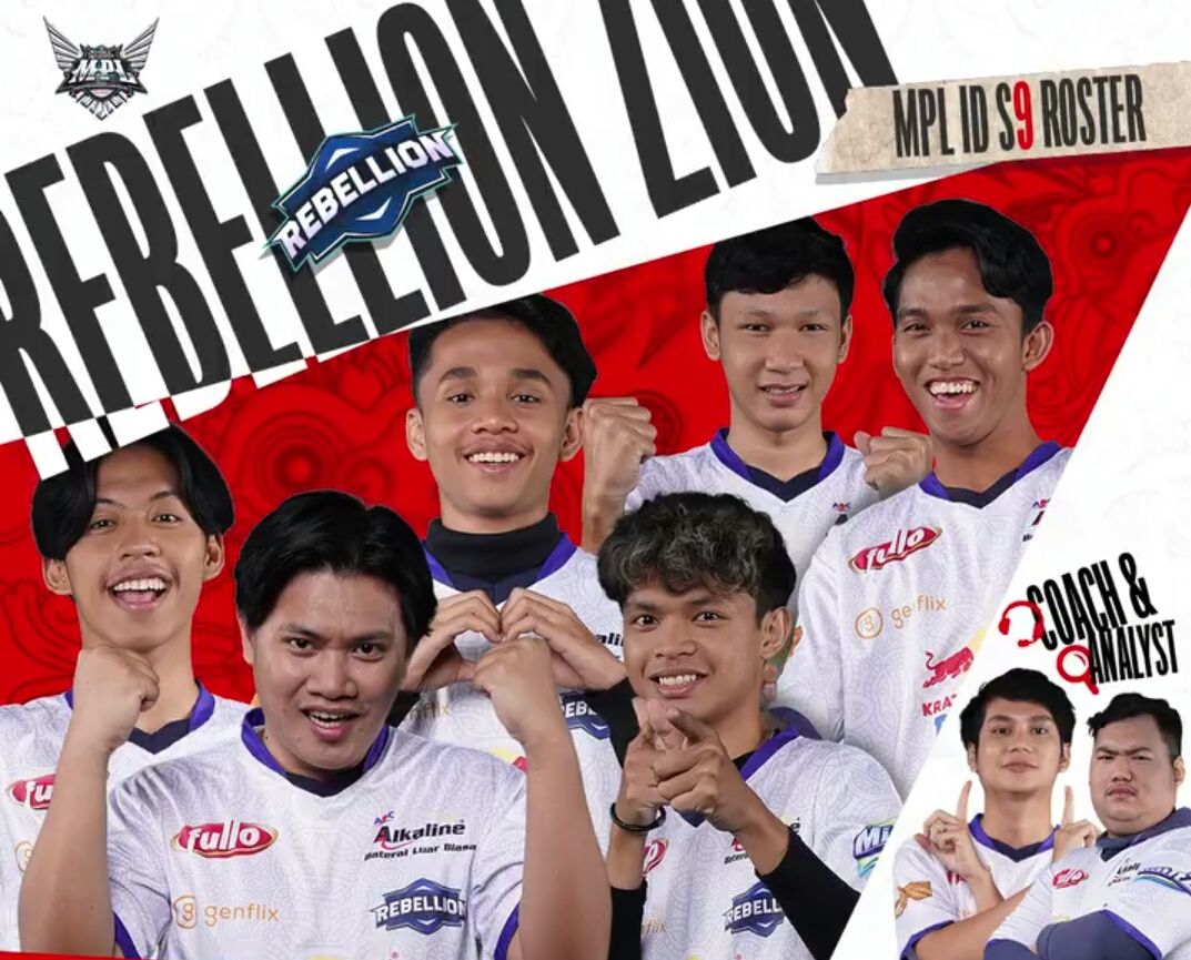 BERPELUANG LOLOS: Tim non unggulan Rebellion Zion berpotensi lolos ke playoff jika menyapu bersih pertandingan pekan terakhir MPL ID Season 10.(INSTAGRAM MPL ID)