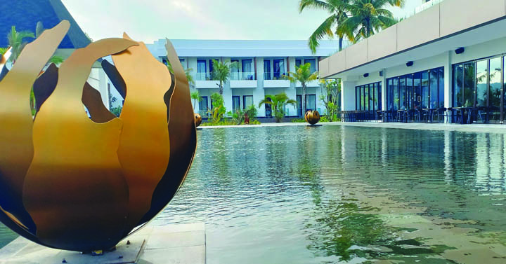 Salah satu sudut Hotel Pullman di KEK Mandalika, Lombok Tengah. Sengketa lahan tempat berdirinya hotel ini sudah tuntas. (Dedi/Lombok Post)