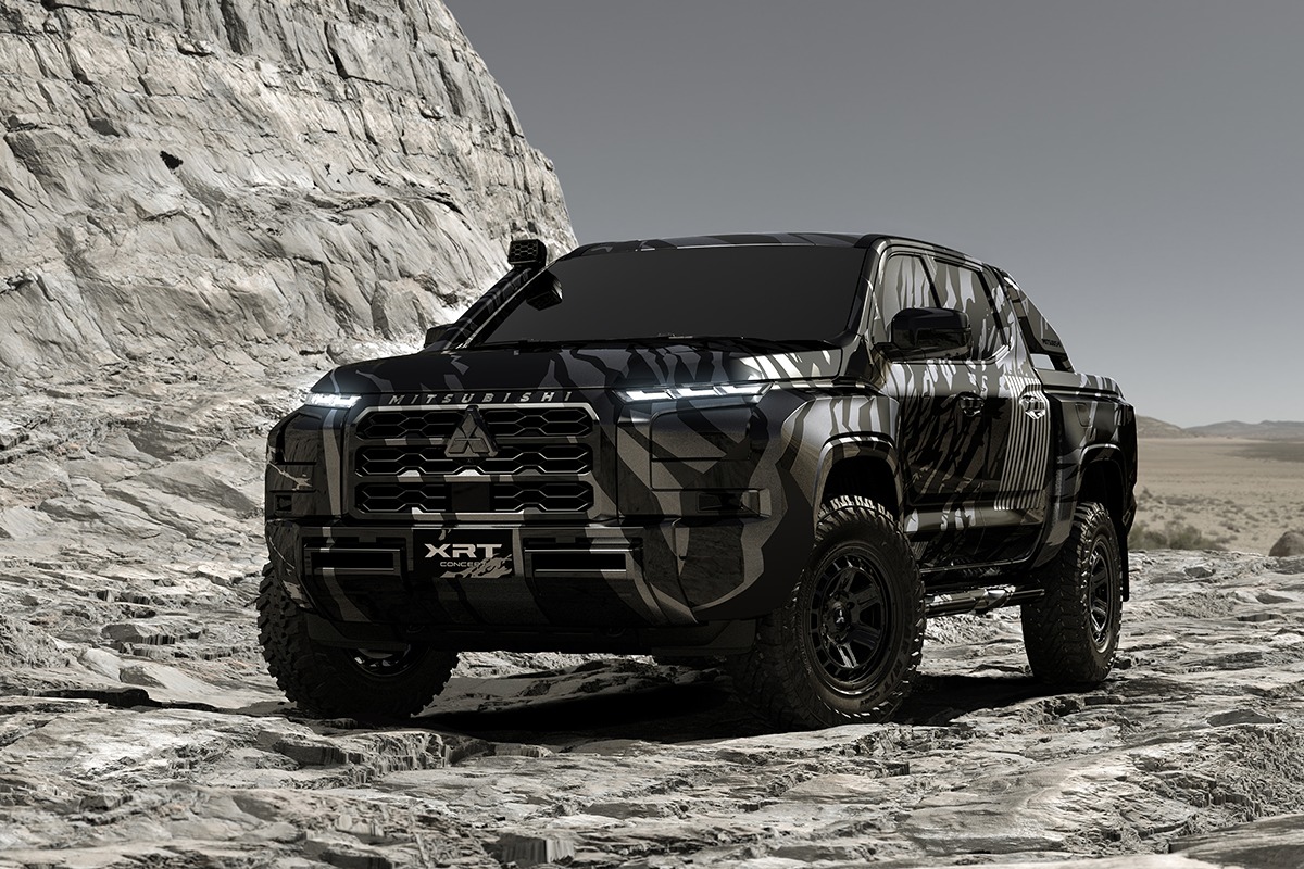 TANGGUH DAN GARANG: Inilah Mitsubishi XRT Concept yang mampu menjajal semua medan yang sedang ditampilkan di Bangkok International Motor Show 2023, hingga awal bulan depan.(MITSUBISHI FOR LOMBOK POST)