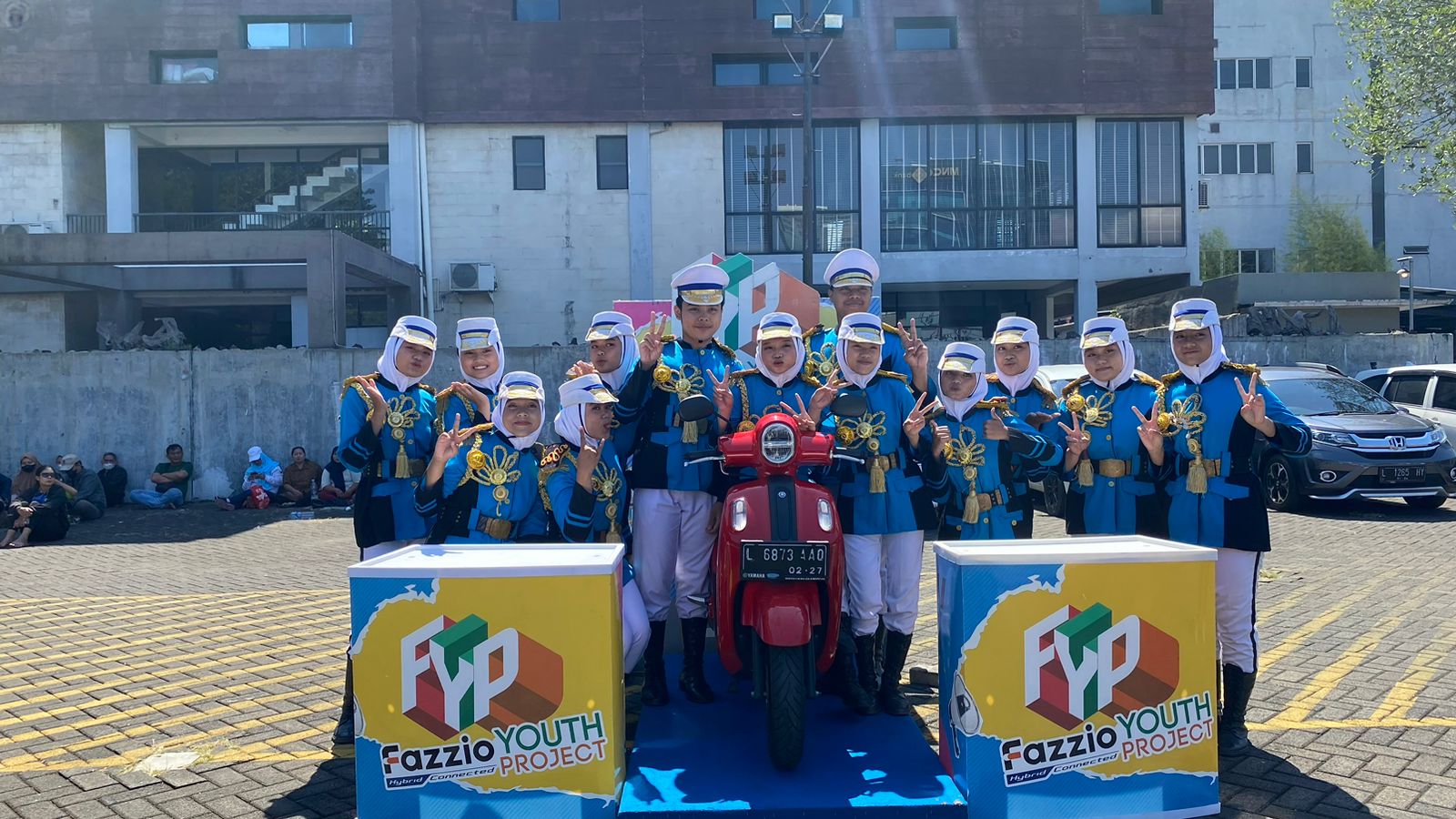 DUKUNG BAKAT: Yamaha Fazzio Hybrid-Connected memberikan wadah kepada generasi muda untuk menampilkan bakat terbaiknya. (Yamaha for Lombok Post)