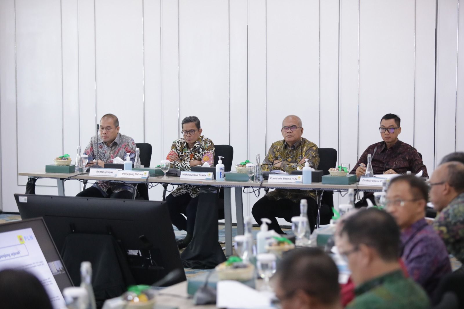 Suasana RUPS PT PLN (Persero) di kantor Kementerian BUMN, Rabu (7/6). (Dok. PLN)