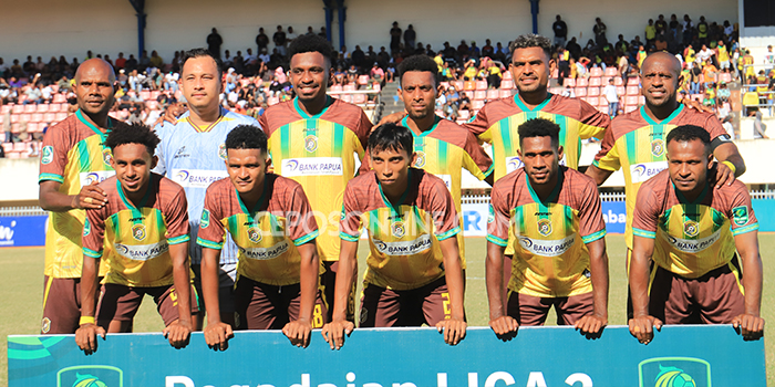 Foto Tim Persewar Waropen. Lanjutan pertandingan di Grup 4 Liga 2 Indonesia musim lalu, skuat Mutiara Bakau siap menjamu Kalteng Putra di kandangnya, Stadion Mandala Jayapura, Selasa (7/11/2023).