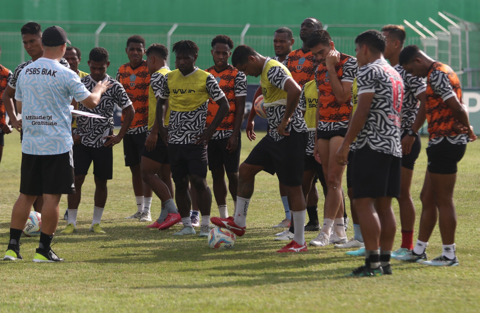 PSBS Baik di sesi latihan jelang kontra Persipal Babel United sore ini, Sabtu (18/11/2023)