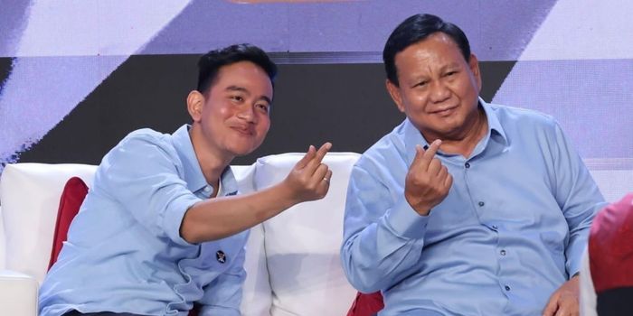 Capres dan Cawapres Nomor Urut 2 di Pilpres 2024, Prabowo Subianto (kanan) dan Gibran Rakabuming Raka (kiri).