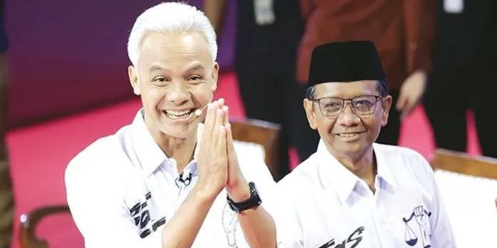 Pasangan Calon Presiden dan Wakil Presiden Nomor Urut 3, Ganjar Pranowo dan Mahfud MD.