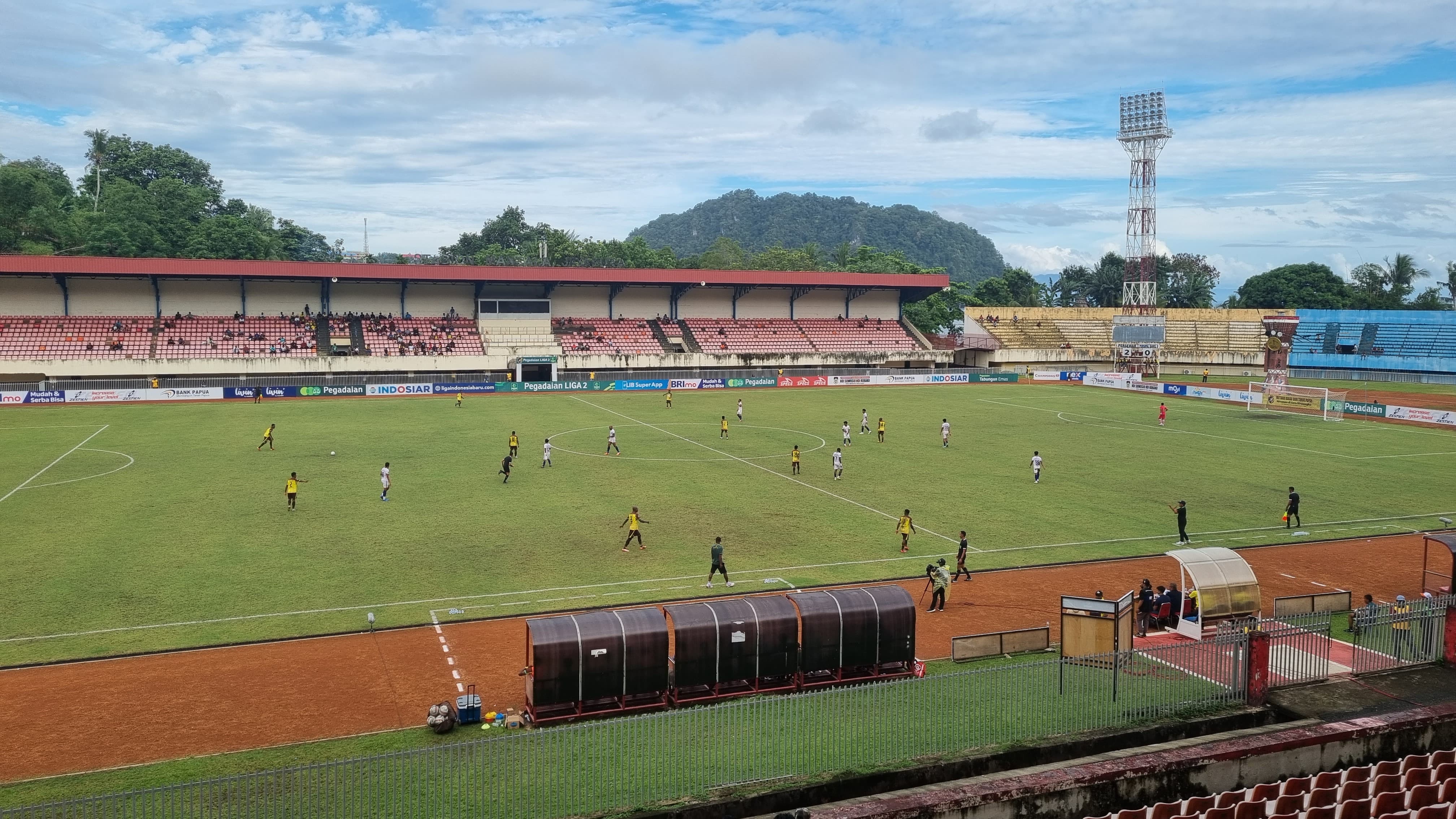 Persewar vs Persipal di Stadion Mandala Jayapura, Sabtu (27/1/2024).