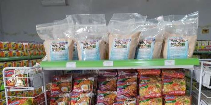 Produk Tepung sagu yang dijual pada salah satu modern market di kabupaten Merauke