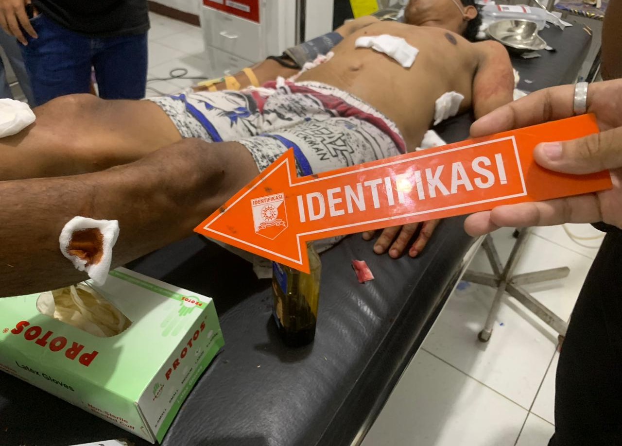 Tampak sejumlah korban yang mendapatkan perawatan medis di RSUD Dekai, Selasa (06/02/2024).