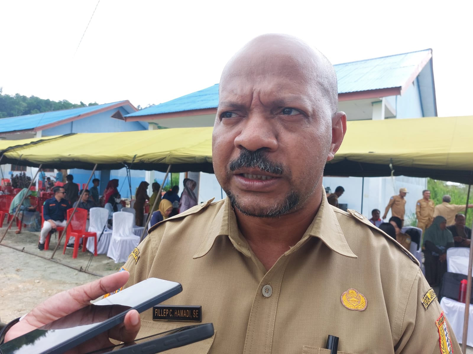 Ketua Panitia HUT ke-114 Kota Jayapura, Fillep Hamadi, bicara soal acara puncak HUT Kota Jayapura di tahun ini, Selasa (27/2/2024).