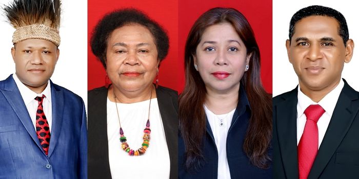 4 Anggota DPD RI terpilih dari Dapil Papua. Berikut perolehan suara mereka.