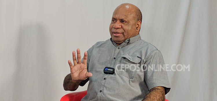 Kapolda Papua, Irjen Mathius Fakhiri dalam Talkshow Pemilugrafi Cepos TV, Kamis (6/6/2024).