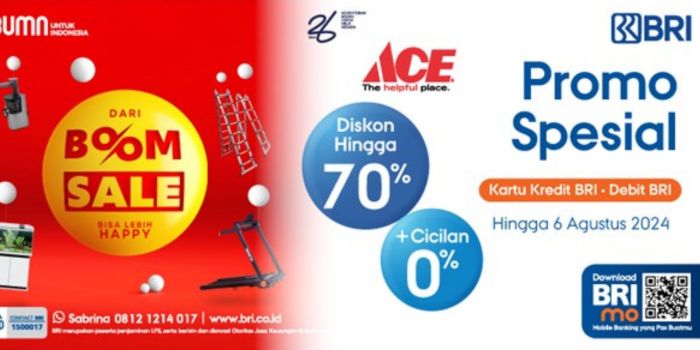 Di bulan Juni hingga Agustus 2024 ini, ACE Hardware menghadirkan BOOM Sale untuk berbagai kategori.