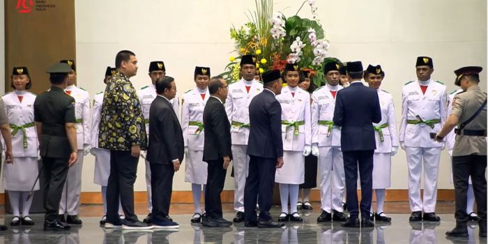 Pengukuhan 12 anak Papua sebagai anggota Paskibraka di IKN pada 17 Agustus 2024 mendatang.