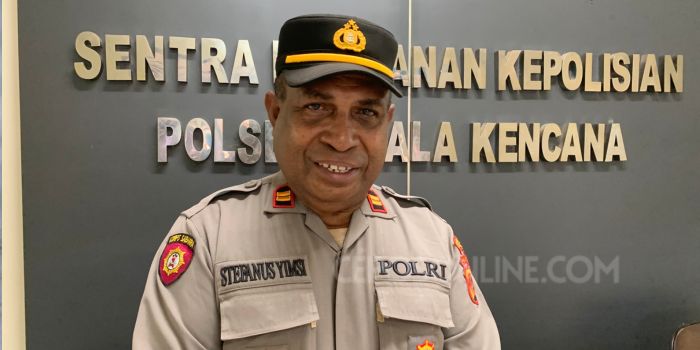 Kapolsek Kuala Kencana, Iptu Stefanus Yimsi. (Cenderawasih Pos/Moh. Wahyu Welerubun).