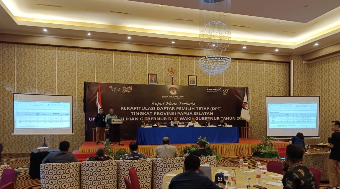 Penetapan DPT Papua Selatan oleh KPU dalam rangka Pilkada 2024.
