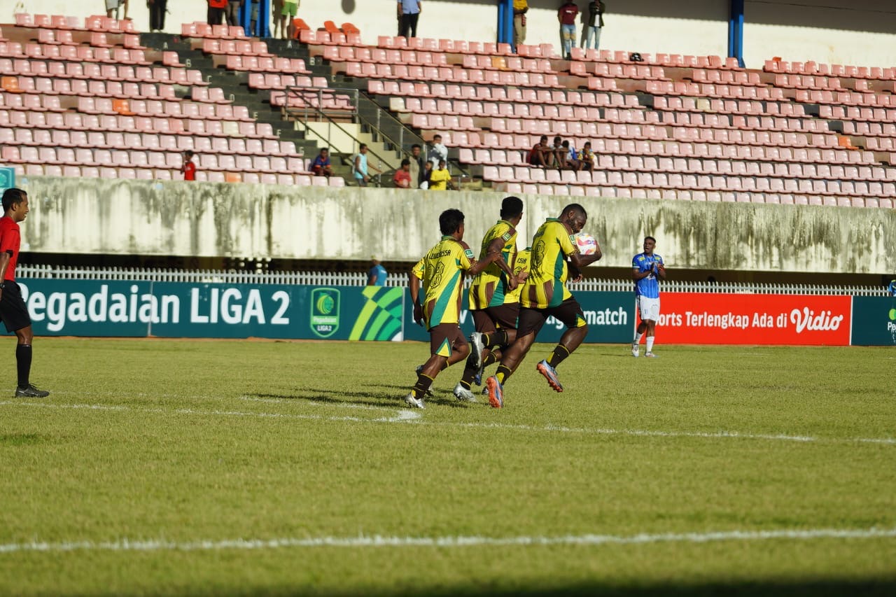 Persewar kala bersua Persibo di Stadion Mandala Jayapura, Kamis 26 September 2024.