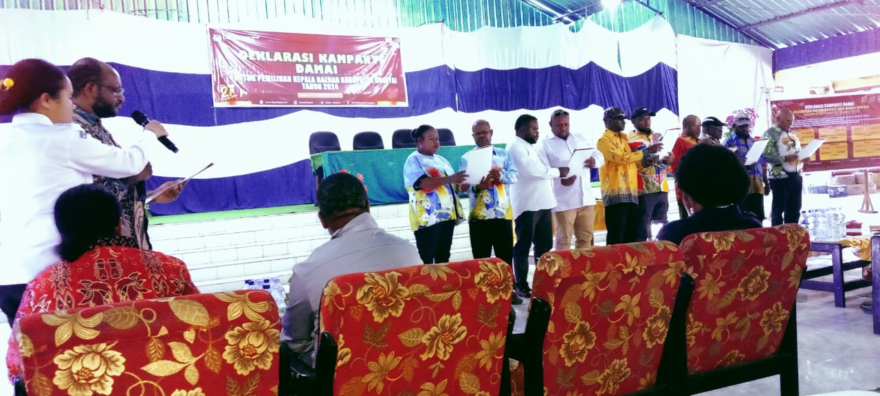 Enam Paslon di Dogiyai Sepakat Jadi Peserta Berintegritas