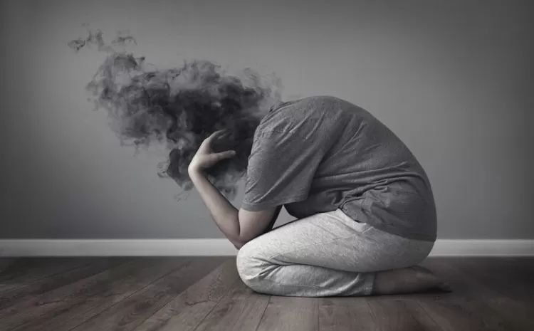 Ilustrasi seseorang yang mengalami masalah kesehatan mental.