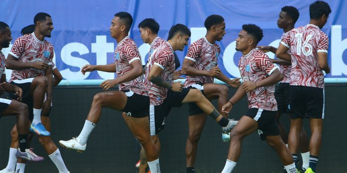 Pemain PSBS BIak saat berlatih jelang laga melawan Borneo FC, Jumat (25/10/2024) nanti.