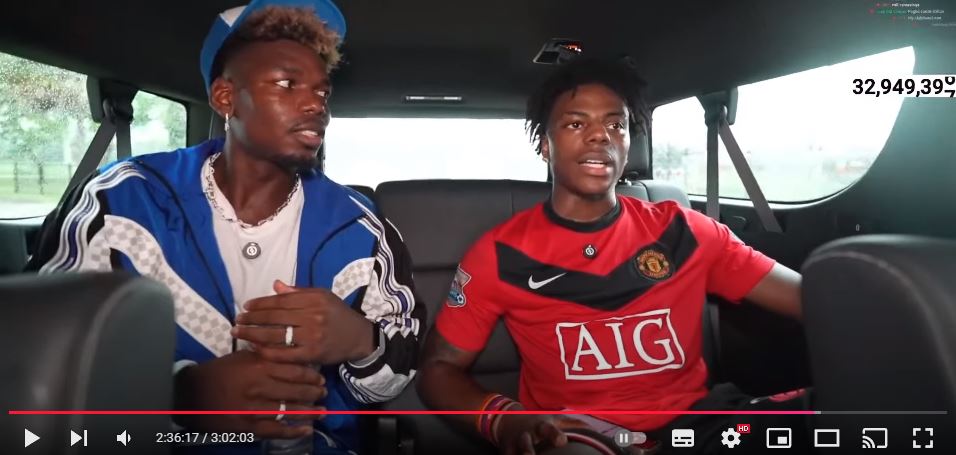 Momen IShowSpeed mengajari pesepakbola dunia asal Prancis, Paul Pogba, berbahasa Indonesia.