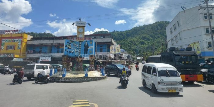 Situasi terkini di lingkaran Abepura pascapembubaran massa aksi demo tolak transmigrasi, Jumat (15/11/2024).