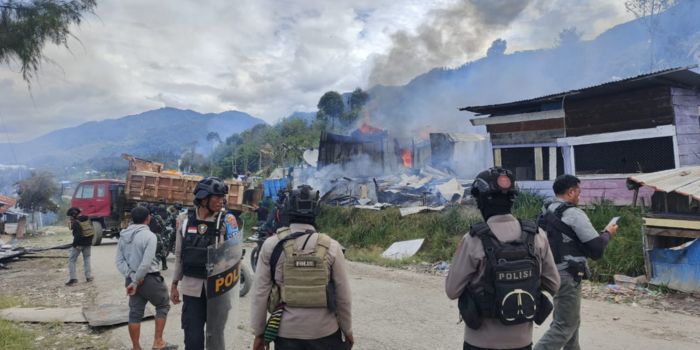 Konflik yang terjadi di Intan Jaya Papua Tengah, Sabtu (7/12/2024)
