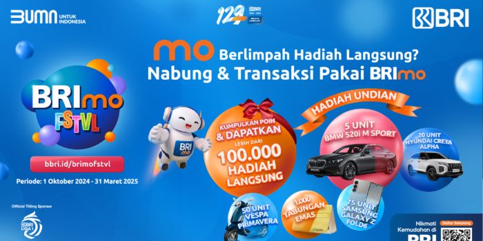 Kabar bahagia untuk nasabah BRI dan pengguna aplikasi mobile banking BRImo