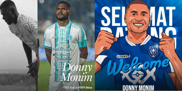 Donny Monim, eks PSBS Biak yang diperkenalkan sebagai pemain anyar PSPS Pekanbaru.