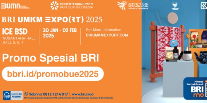 Nikmati diskon hingga 59% di BRI UMKM EXPO(RT) 2025. Dukung produk lokal berkualitas dengan promo seru, mulai 30 Jan-2 Feb 2025!