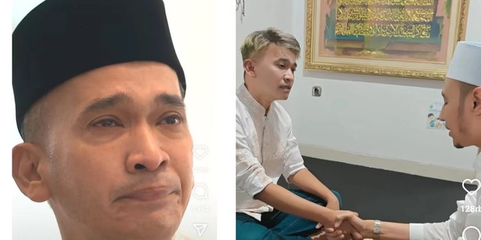 Ruben Onsu dan Habib Usman Bin Yahya saat proses mualaf (Instagram.com/@ruben_onsu)
