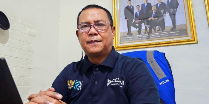 Kepala Pelni Cabang Timika, Rachmansyah Chaidir. (Cenderawasih Pos/Moh. Wahyu Welerubun).