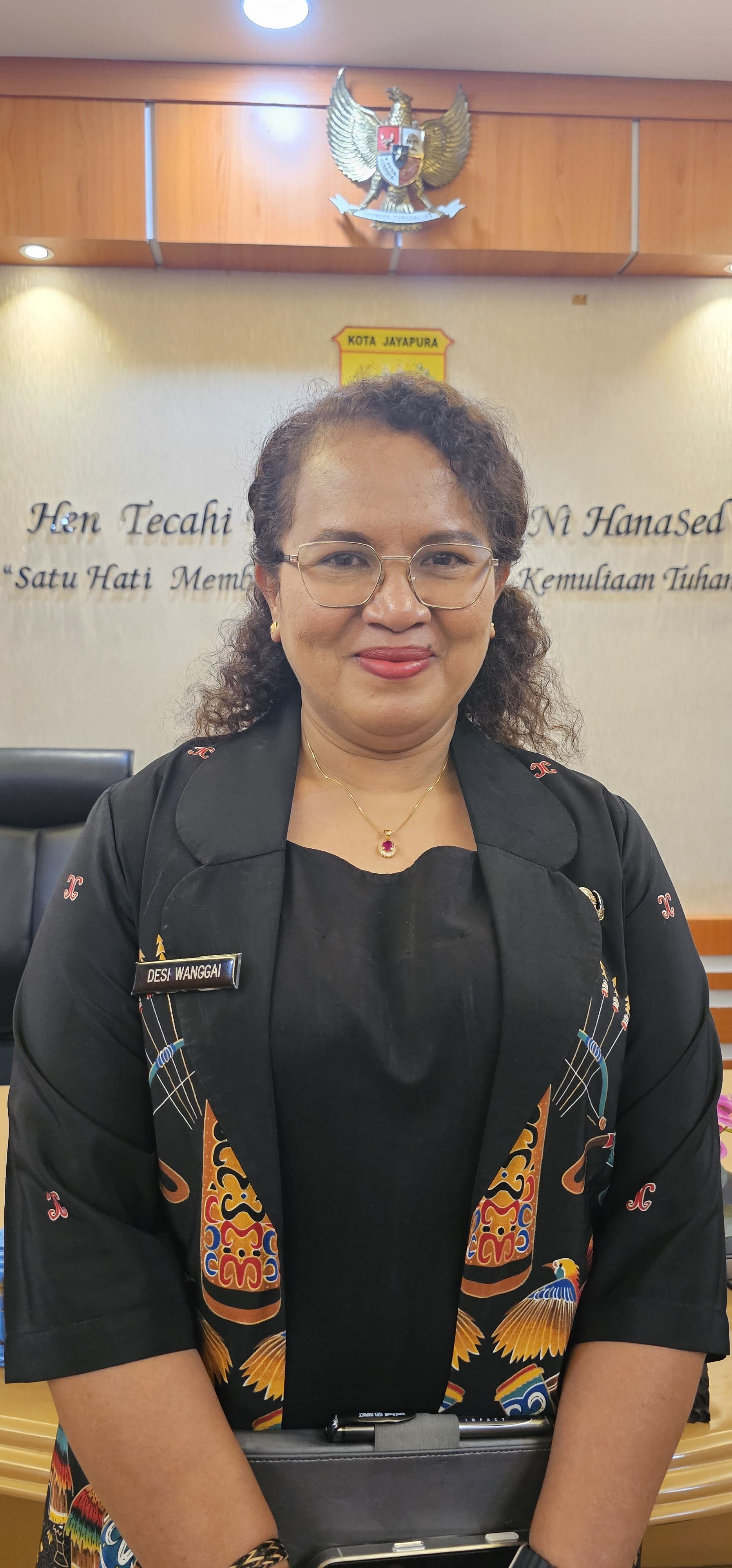 Kepala BPKAD Kota Jayapura, Dessy Wanggai. (CEPOSONLINE.COM/HANS PALEN)